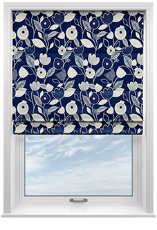 Nordic, Indigo - Roman Blind